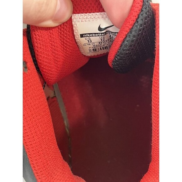 Nike Men The Air Overplay IX Basketball Shoe Black/Red Sz 13 Style 831572-004 - Picture 14 of 16